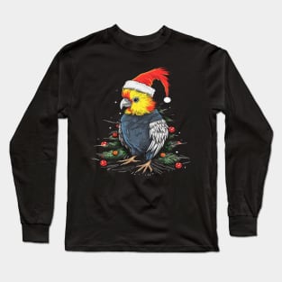 Cockatiel Christmas Long Sleeve T-Shirt